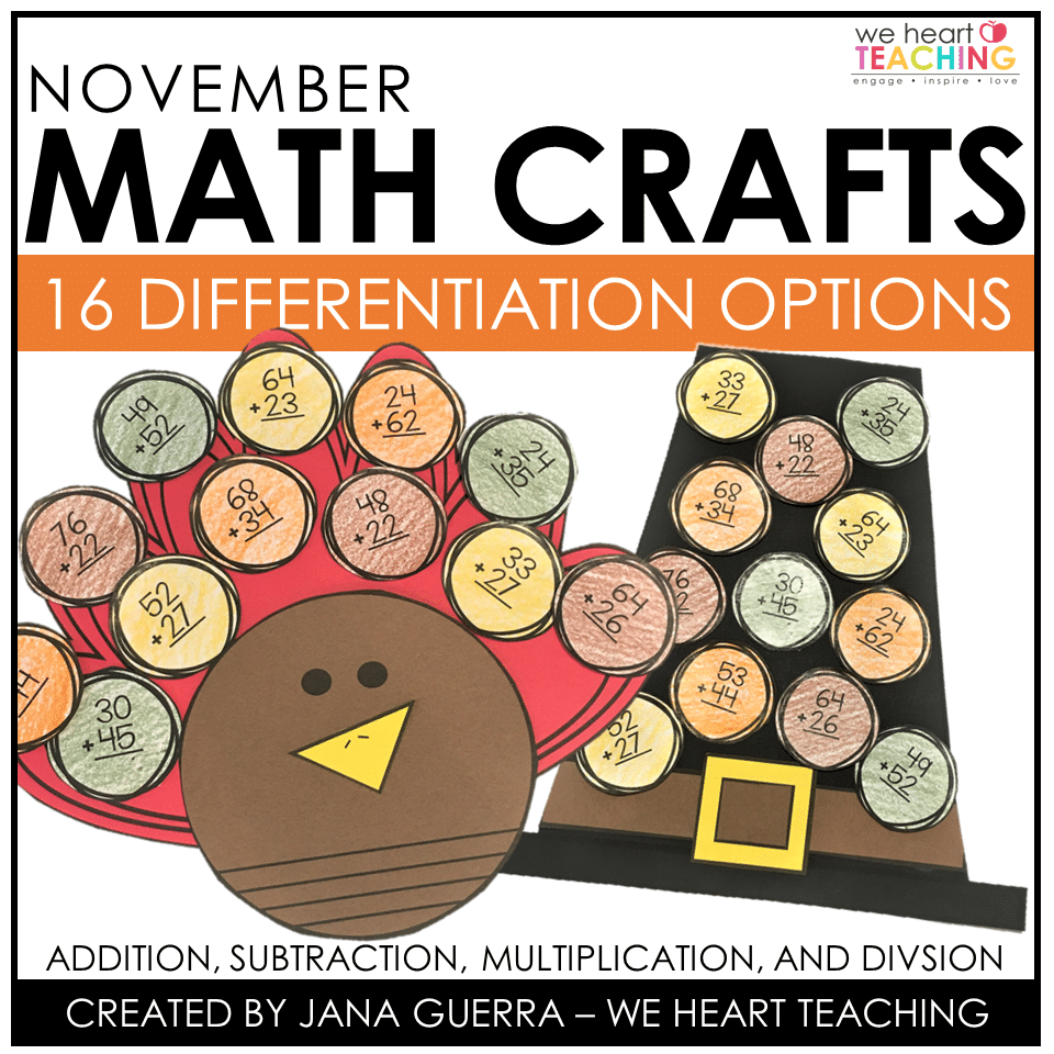 November Math Crafts
