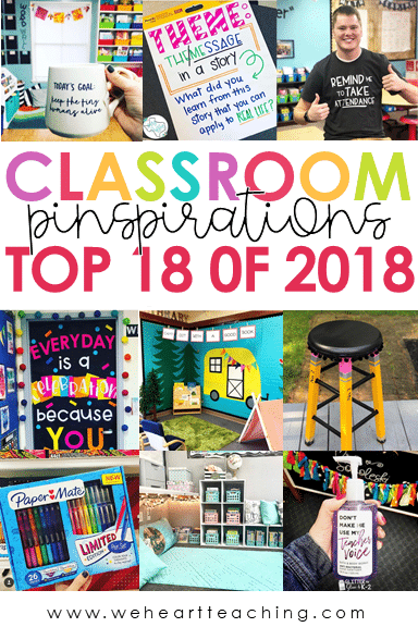 CLASSROOM PINSPIRATIONS: TOP 18 OF 2018