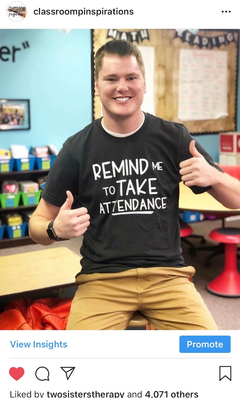  Fletcher from  @_thirdgradeswag  has the most-coveted teacher tee! You can get your own from  @1221designsco ! 