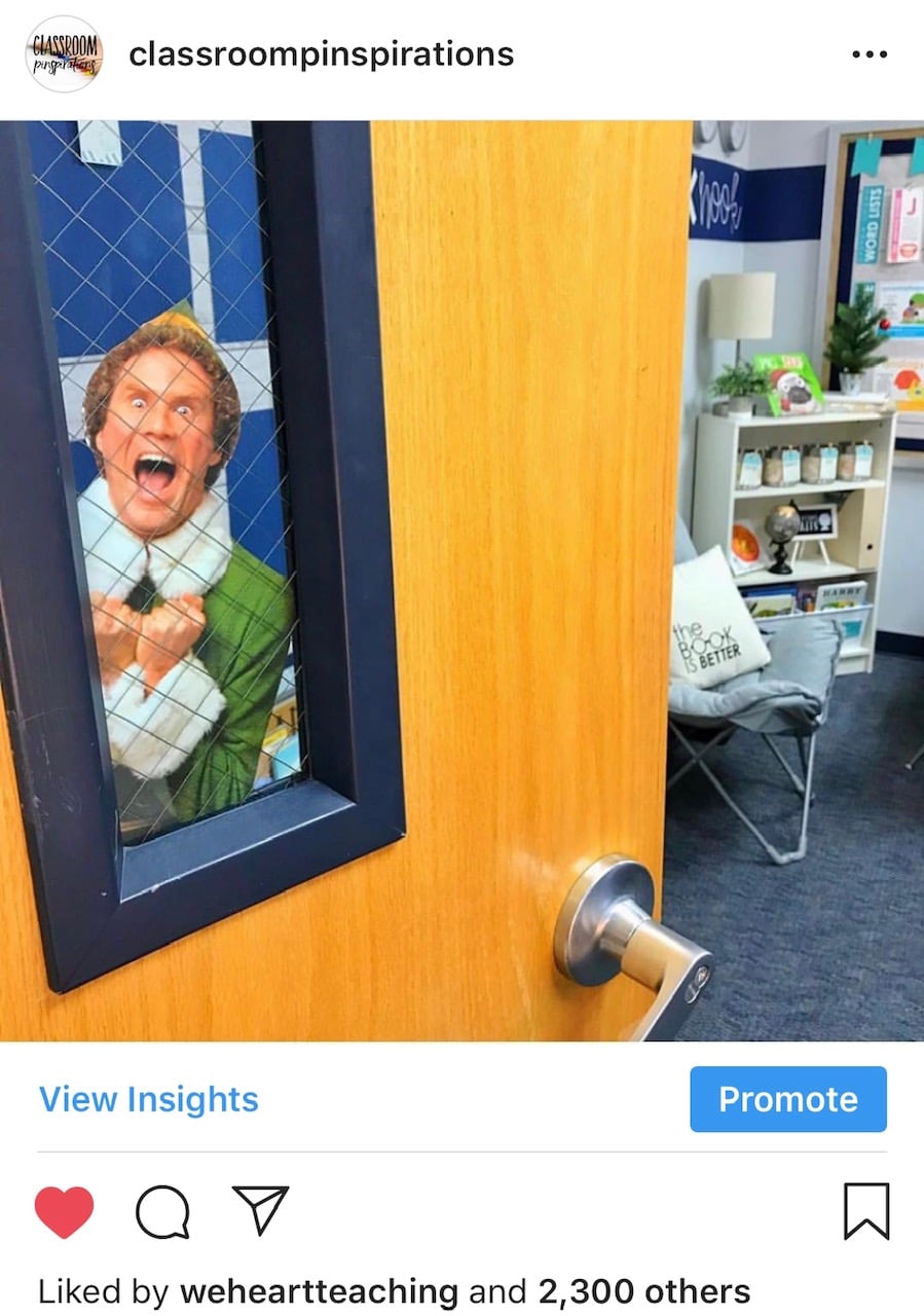  Amanda from  @aperfectblendteaching  posted this picture, and teachers everywhere went ELF crazy! Go ahead and add this to your list for next year! 