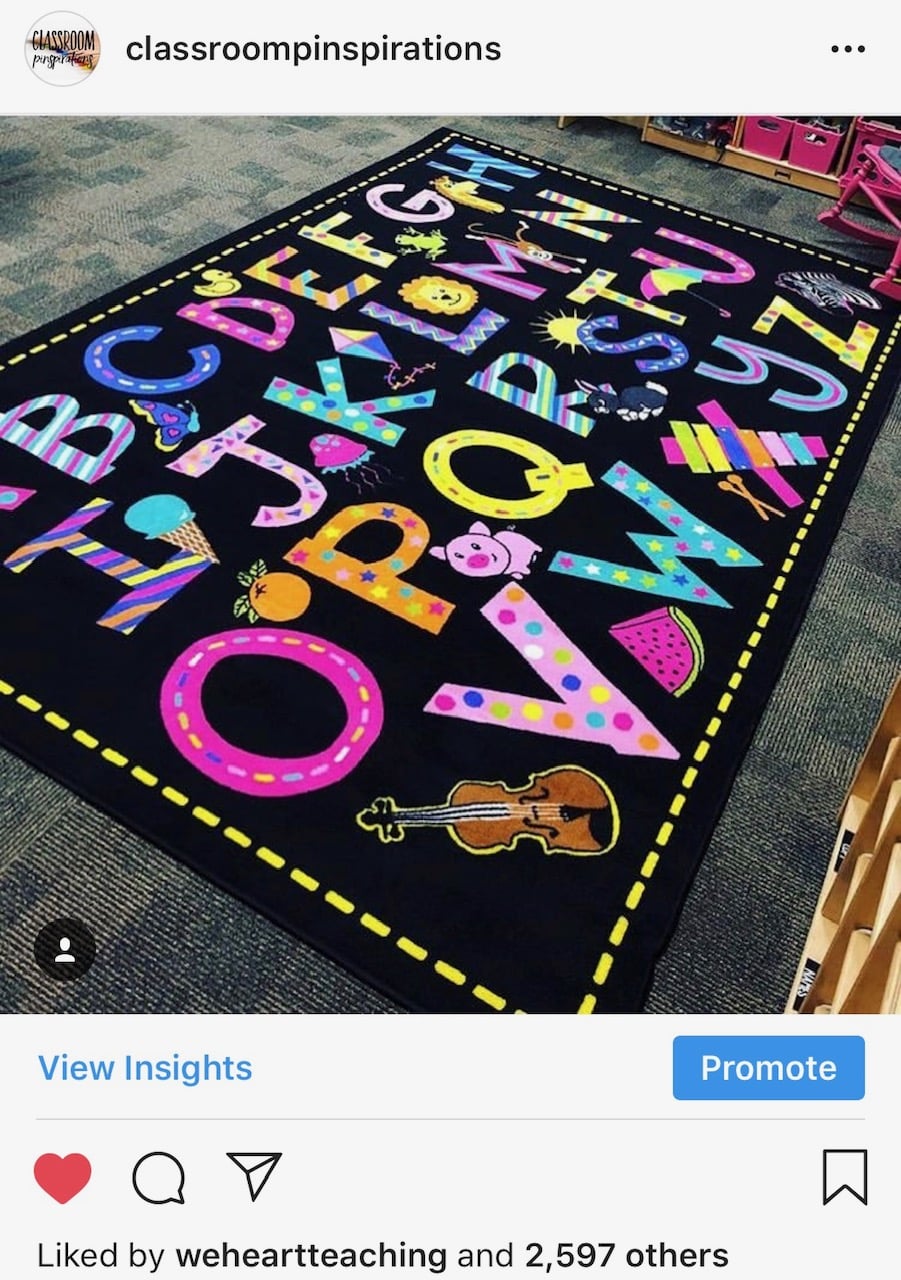  We all went bananas when  @mrsmollyspreschool  shared this rug she found at WALMART! 