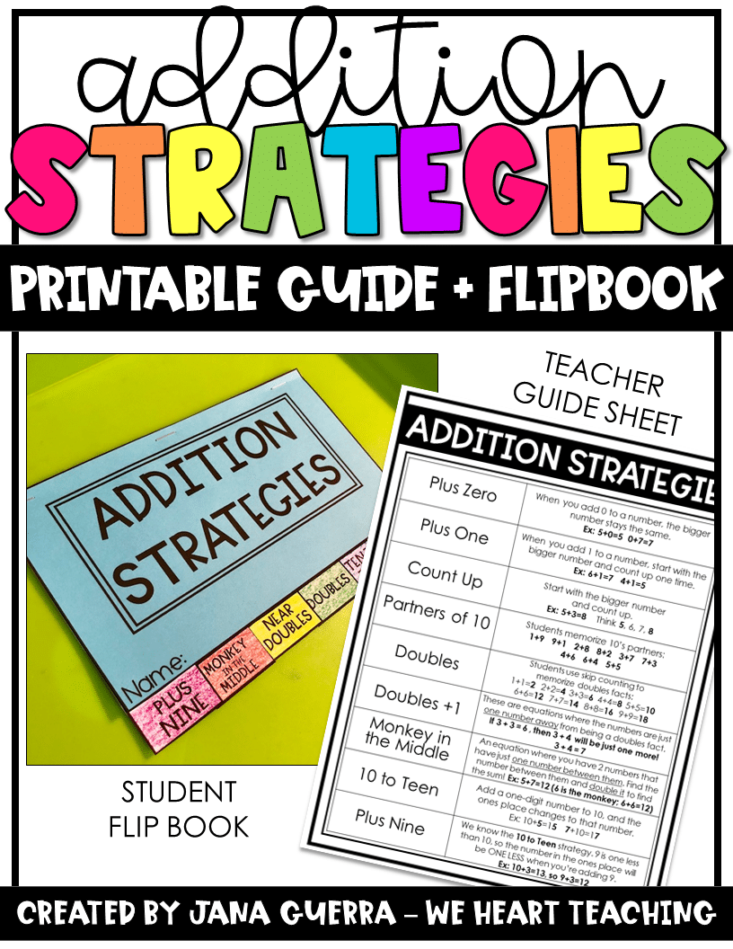 ADDITION STRATEGY FREE RESOURCES
