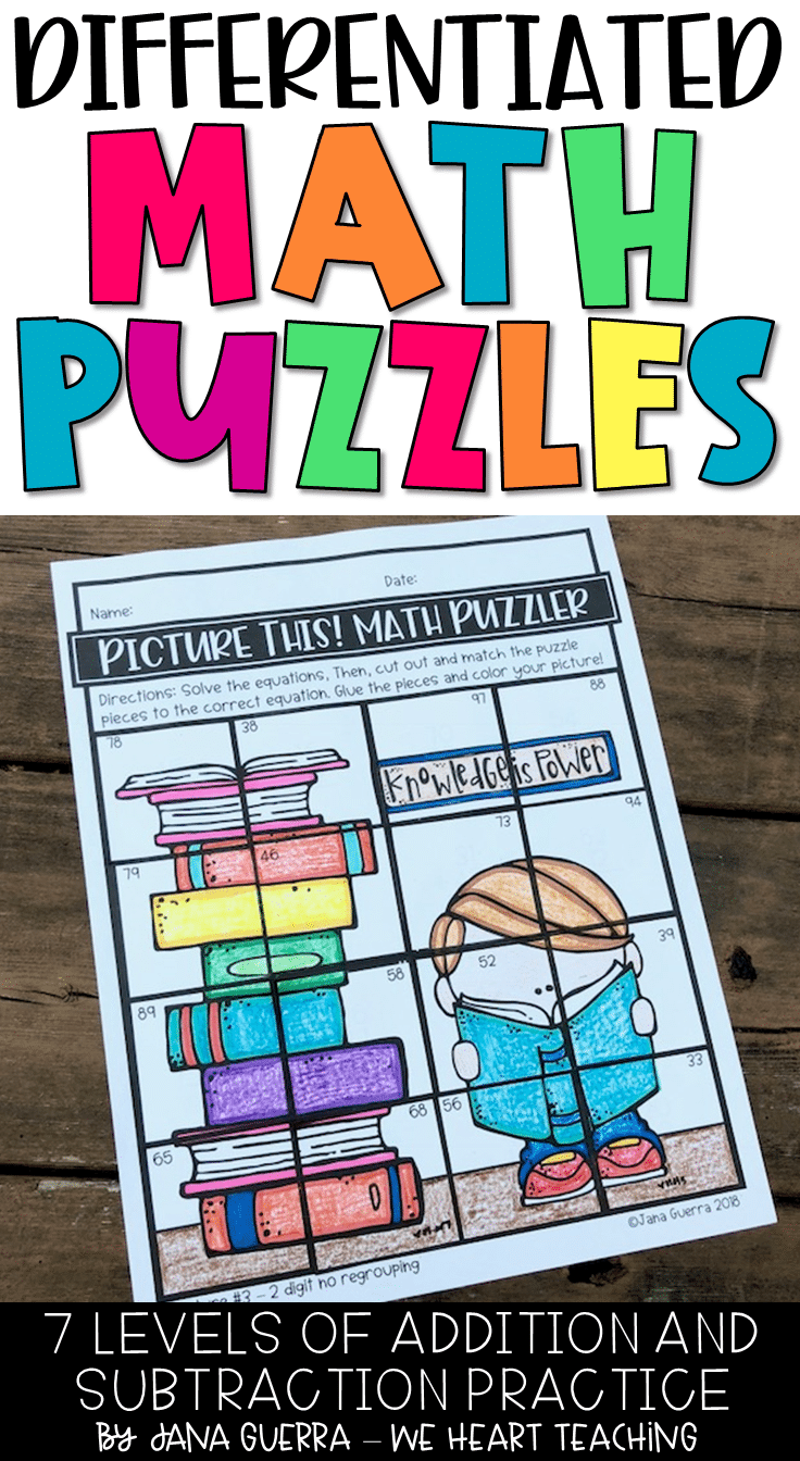 ADDITION AND SUBTRACTION MATH PUZZLES