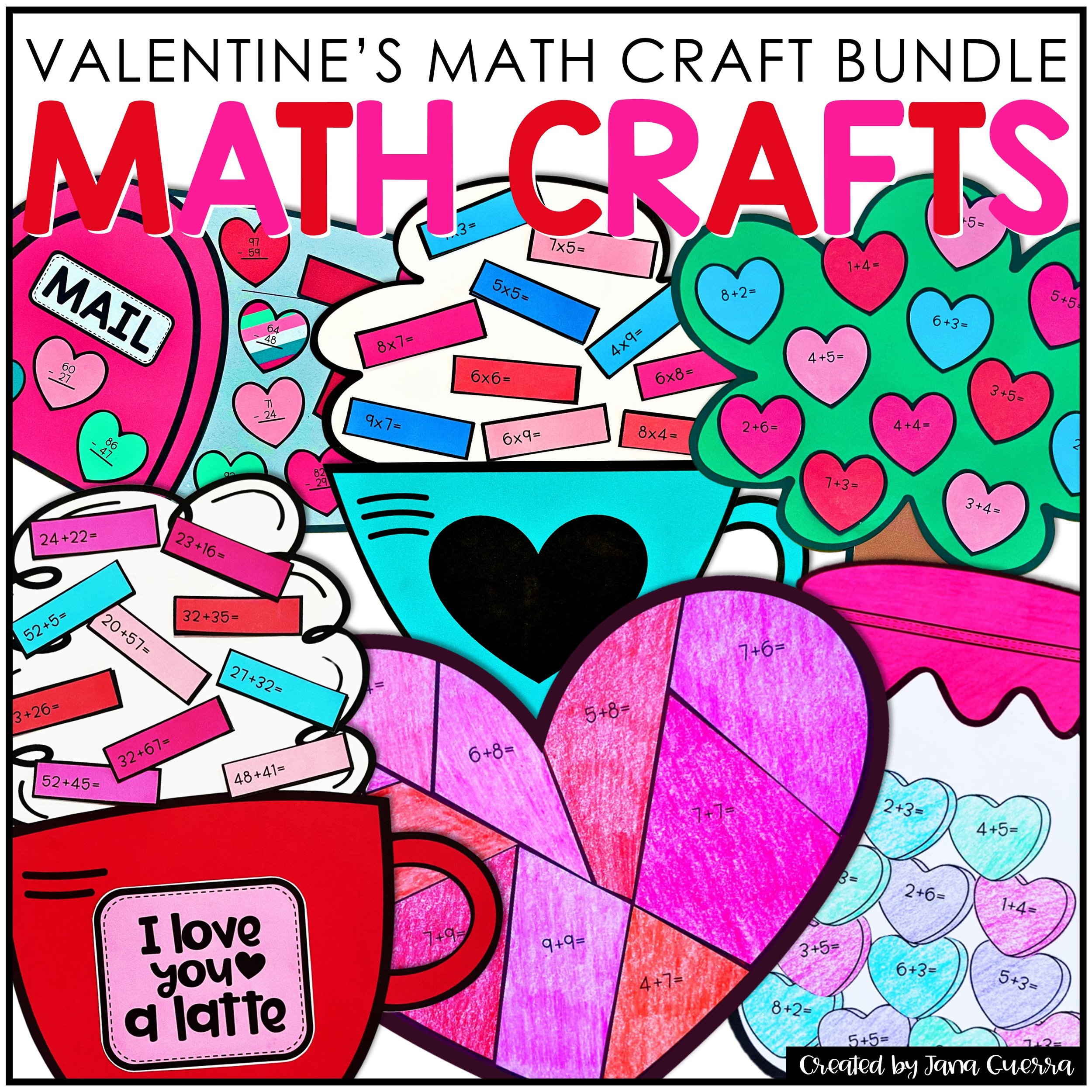 valentine's day math crafts